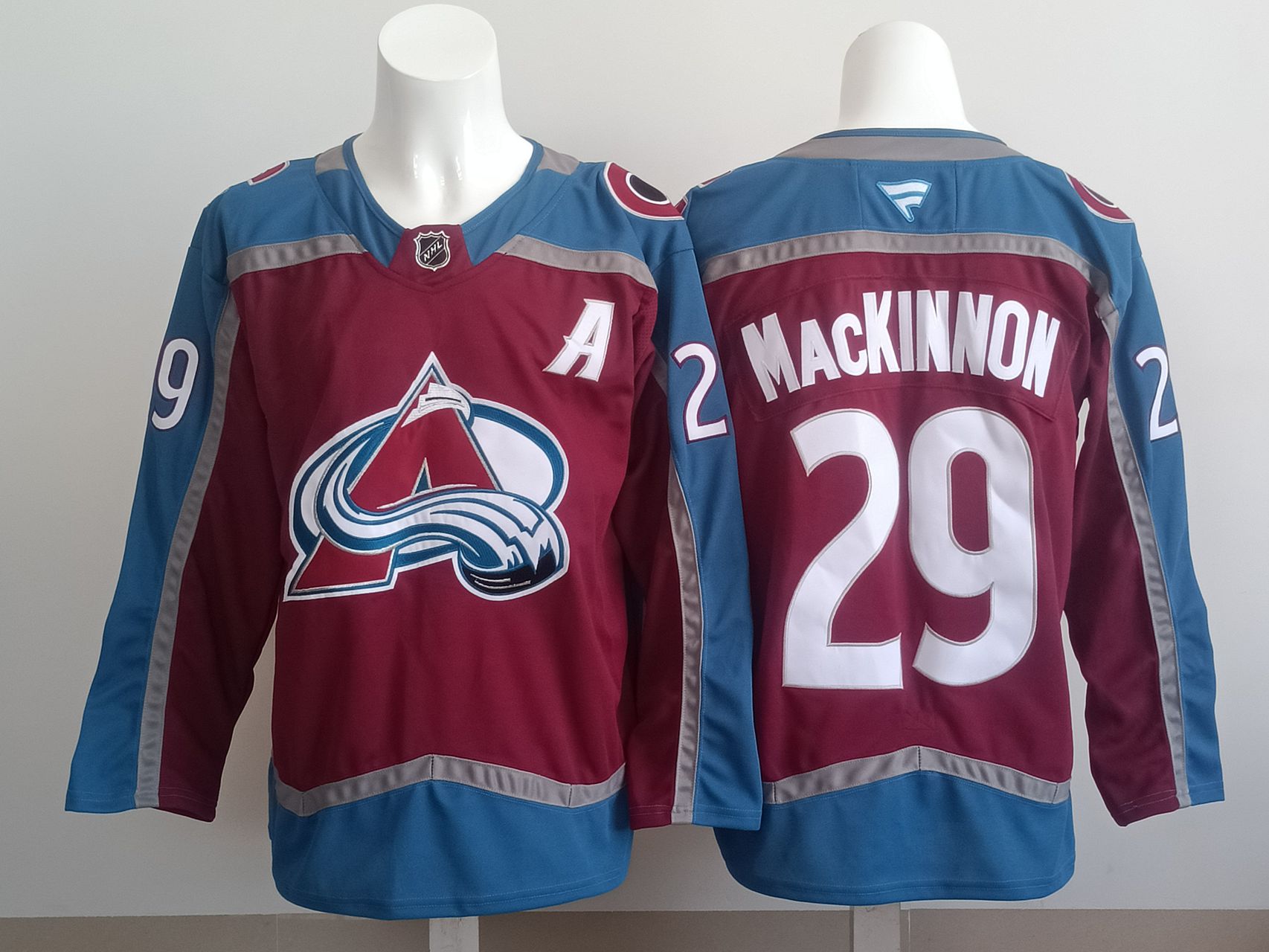 Men 2025 Colorado Avalanche 29 Mackinnon Red NHL Jersey style 01